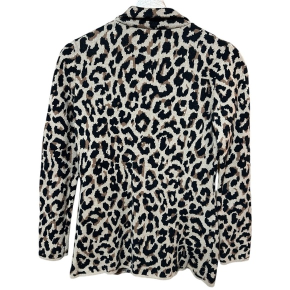 EUC - J. Crew Sophie Sweater Blazer Leopard Double Button
Jacket Size XXSmall - Picture 7 of 7